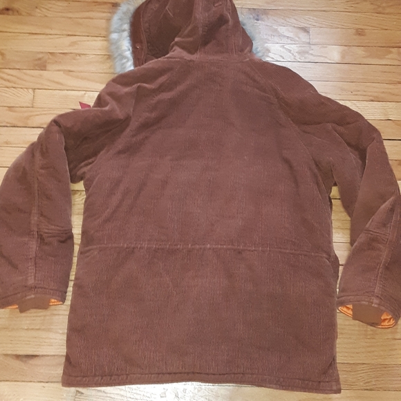 Alpha industries snorkel parka corduroy Xl - Picture 2 of 5